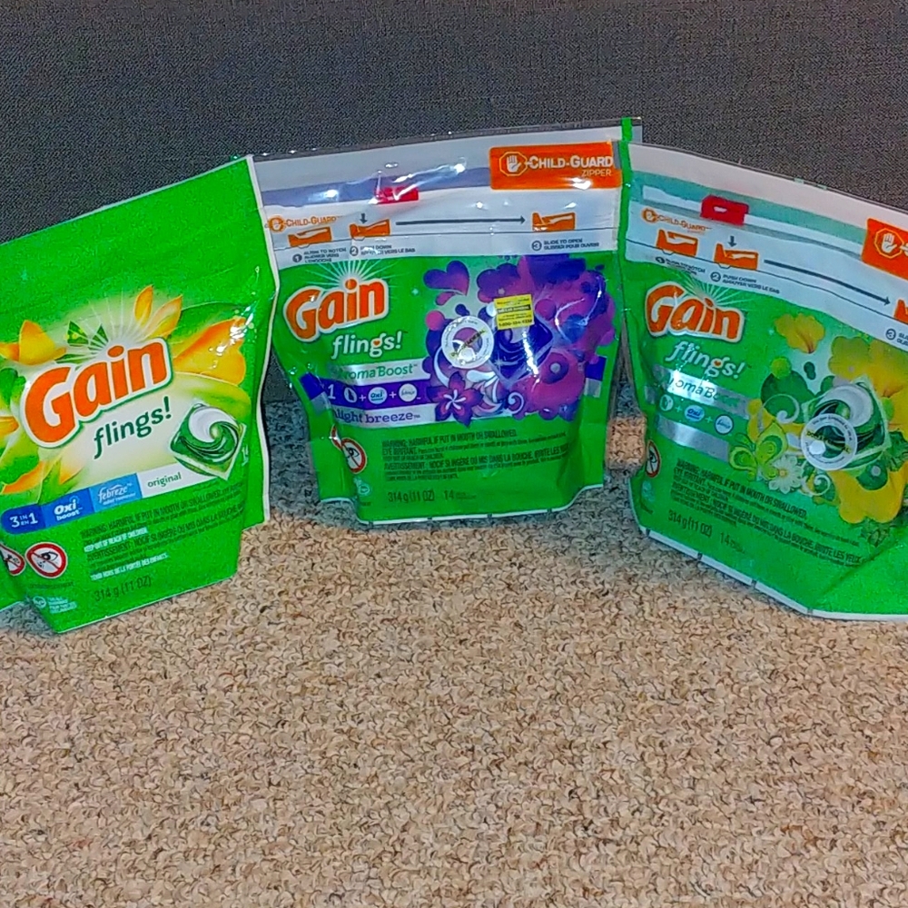 Gain Flings Assorted 14ct (3 packs)